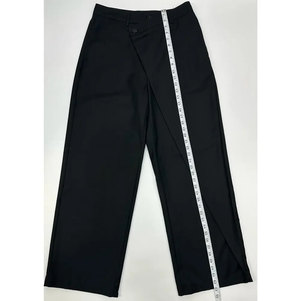 NWT Commense Black Wide Leg Dress Pants Elegant & Polished Size L - Picture 8 of 10